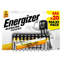 Батарейка Energizer Alkaline power LR03 AAA BL20 Alkaline 1.5V (20/120) 
