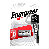 Батарейка Energizer CR123A BL1 Lithium 3V (1/6/60) 