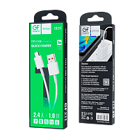 Кабель GFPower 21T USB (m)-Type-C (m) 1м 2.4A ПВХ белый (1/200/800)