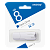 Флеш-накопитель Smartbuy Clue 8GB USB2.0 пластик белый