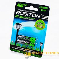 Аккумулятор ROBITON 400MHAAA-2 SOLAR BL2 (2/50/200)