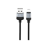 Кабель Borofone BX28 USB (m)-Lightning (m) 1м 2.4A ПВХ серый (1/360)