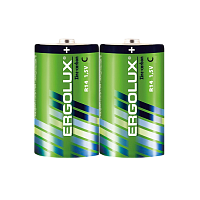 Батарейка Ergolux R14 C Shrink 2 1.5V (2/12/288)