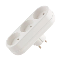 Разветвитель Toker 3L 3р.Б/З белый (1/60)