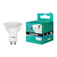 Лампа светодиодная Camelion PAR16 GU10 10W 4500К 170-265V рефлектор матовая (1/10/100)