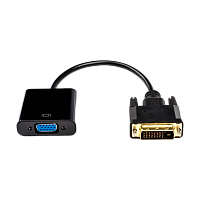 Переходник Atcom DVI-D 25 (m)-VGA (f) черный (1/5/250)