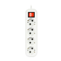 Удлинитель Smartbuy 4р.С/З 16A 5.0м с выкл. ПВС 3x1мм² белый (1/40)