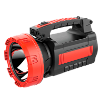 Фонарь туристический Спутник AFP868 10W 25LED от аккумулятора 2 режима черный красный