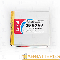 Аккумулятор ET LP299098-PCM Li-Pol, 3.7В, 3000мАч (1/80)