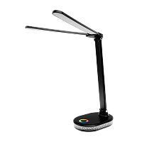 Светильник настольный Ultraflash UF-807 10W LED на основании 3 ур.ярк.+димируемый черный (1/18)