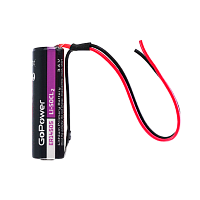 Батарейка GoPower ER14505 PC1 Li-SOCl2 3.6V 2600mAh с проводом (1/10/500)