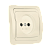 Розетка Smartbuy 1-местная без заземления 10А бежевая, керамика "Марс"