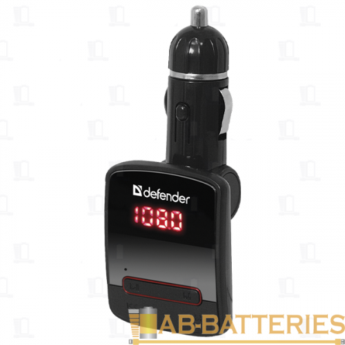 FM-трансмиттер Defender RT-Hit 1USB microSD с пультом черный (1/120)  | Ab-Batteries | Элементы питания и аксессуары для сотовых оптом