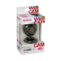 Веб-камера Defender C-2525HD CMOS 1600x1200 2Мп USB черный (1/50) 