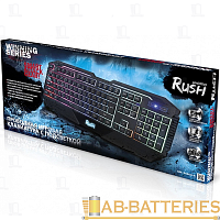 Клавиатура проводная Smartbuy 304 RUSH игровая USB 1.6м черный (1/10)