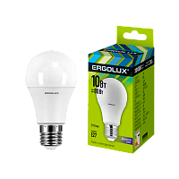 Лампа светодиодная Ergolux A60 E27 10W 6500К 172-265V груша ЛОН (1/10/100)