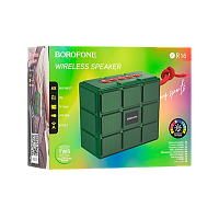 Портативная колонка Borofone BR16 bluetooth 5.1 microSD зеленый (1/80)