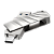 Флеш-накопитель Borofone Soul BUD3 16GB USB3.0 Type-C (m) металл серый (1/25)
