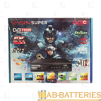 Приставка для цифрового ТВ YASIN SUPER DVB-T/T2 металл черный (1/60) 
