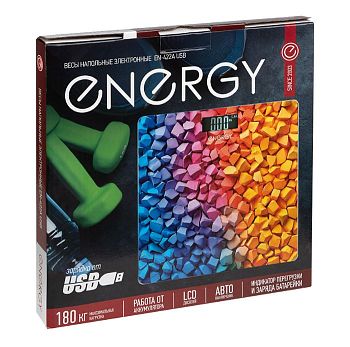 Весы напольные Energy EN-422A USB электронные 180кг (1/15)