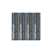 Батарейка GoPower R03 AAA SH4 Солевая 1.5V (4/60/1200)