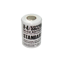 Аккумулятор ET D-4/5SC1200 23.0*34.0, 1.2В, 1200мАч, Ni-CD (1/25/600)