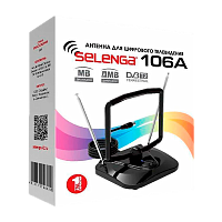 ТВ-Антенна комнатная Selenga 106А активная с питанием с усилителем DVB-T/T2 (1/20)