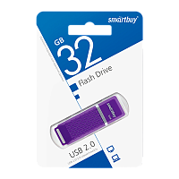 Флеш-накопитель Smartbuy Quartz 32GB USB2.0 пластик фиолетовый 
