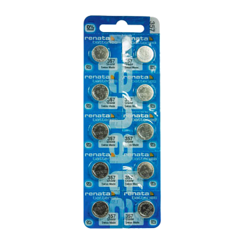 Батарейка Renata 357 (SR44W) BL10 Silver Oxide 1.55V (10/100)