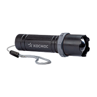 Фонарь универсальный Космос 117Lit 1W LED от аккумулятора IP53 3 режима+ZOOM черный (1/144/288)