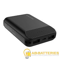 Внешний аккумулятор Borofone BT17 10000mAh 2.0A 2USB черный (1/35)