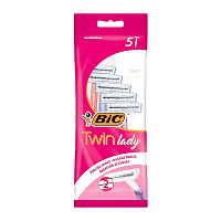 Бритва BIC "Twin Lady" 2 лезвия пластиковая ручка 5шт. (1/20)