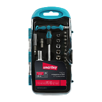 Отвертка Smartbuy ONE Tools с набором насадок 29 предметов CR-V (1/24)