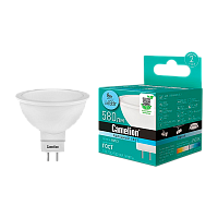 Лампа светодиодная Camelion MR16 GU5.3 8W 4500К 170-265V софит матовая (1/5/100)
