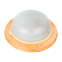 Светильник влагозащищенный Camelion 1302D 60W 230V E27 IP54 накладной клён (1/8)