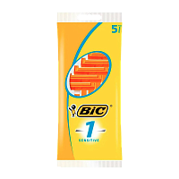 Бритва BIC "БИК 1 Sensitive" 1 лезвие пластиковая ручка 5шт. (1/40)