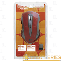 Мышь беспроводная Defender MM-965 Accura классическая USB красный (1/40) 
