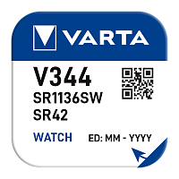 Батарейка Varta 344 BL1 Silver Oxide 1.55V (1/10/100) 