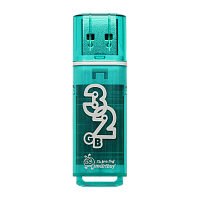Флеш-накопитель Smartbuy Glossy 32GB USB2.0 пластик зеленый 
