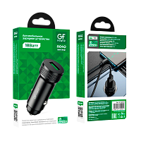 Автомобильное З/У GFPower A04Q 1USB 18W QC3.0 черный (1/13/130)