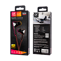 Наушники внутриканальные GFPower S04 с микр. черный 