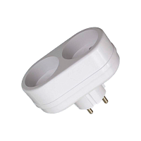 Разветвитель Toker 2Т 2р.Б/З белый (1/80)