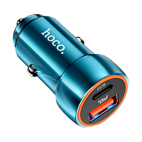 Автомобильное З/У HOCO Z46 USB 3.0A синий сапфир (1/12/120) 