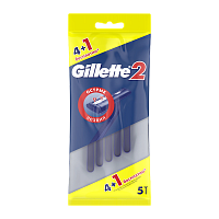 Бритва Gillette 2 лезвия пластиковая ручка 5шт. (1/24)