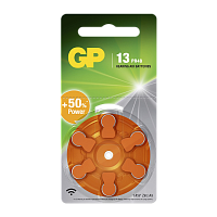 Батарейка GP ZA13 BL6 Zinc Air 1.45V (6/60/300/3000)