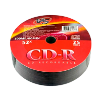 Диск CD-R VS 700MB 52x Shrink 25 (25/600)
