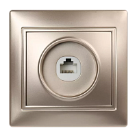 Розетка Smartbuy телефонная 1-местная шампань "Венера"