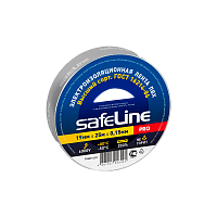 #Изолента Safeline 19мм*25м ПВХ серо-стальной (10/160)