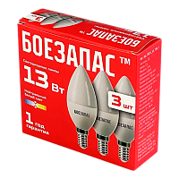 Лампа светодиодная Боезапас CN E14 13W 4000К 3шт. (1/36)