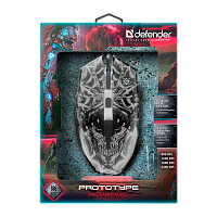 Мышь проводная Defender GM-670L Prototype игровая USB черный (1/40) 